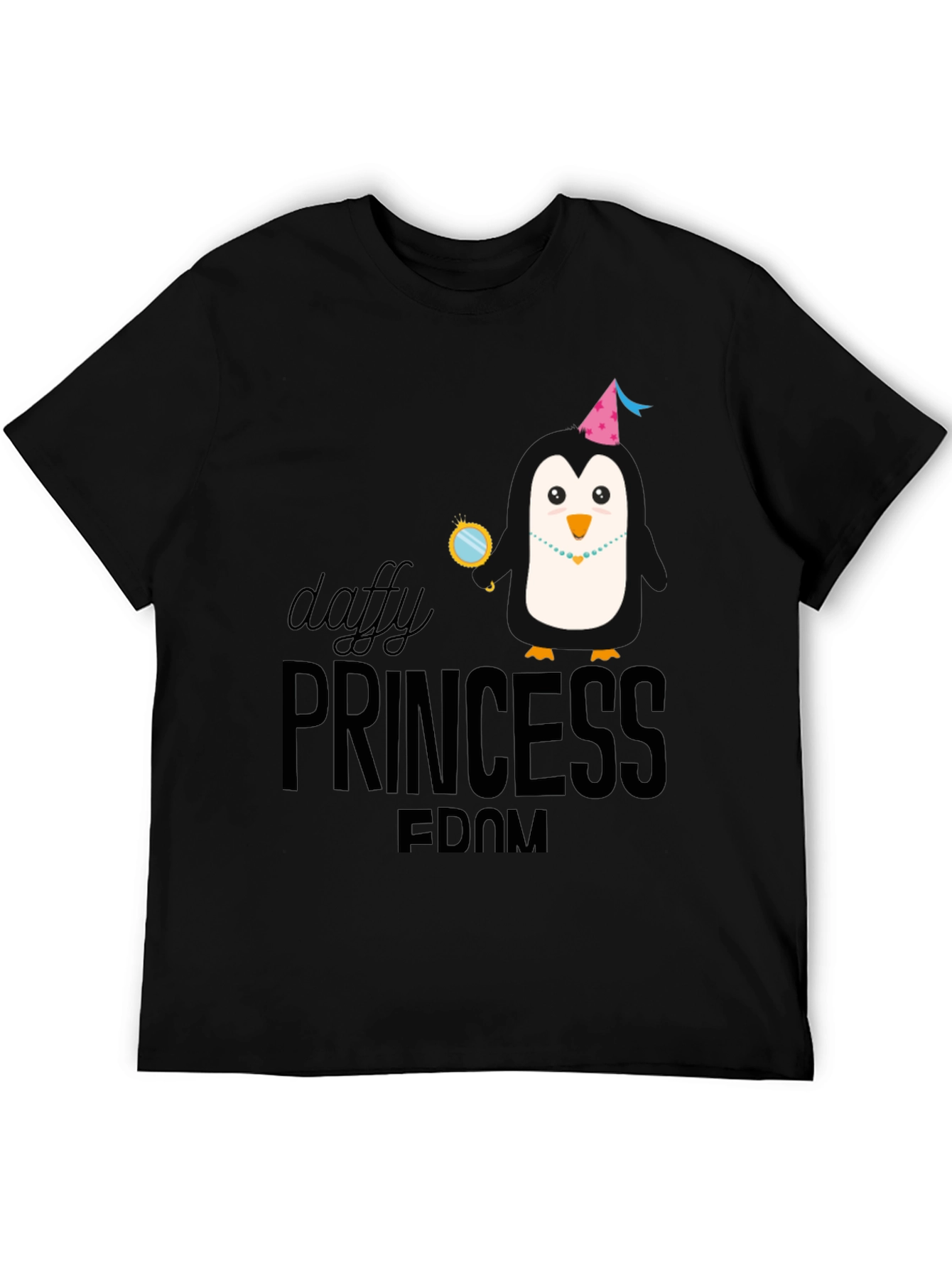 Daffy Princessdom Penguin T-Shirt - Black