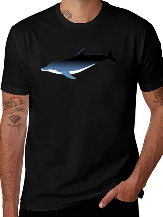 Dolphin Graphic Black T-Shirt