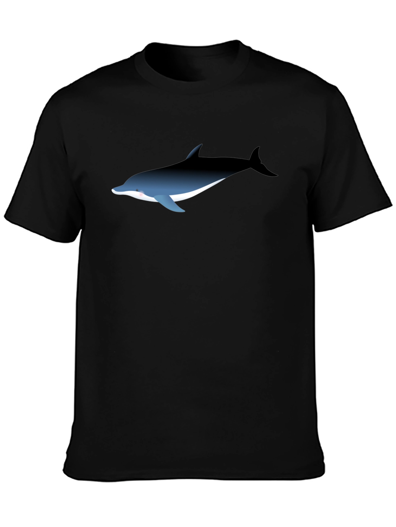 Dolphin Graphic Black T-Shirt