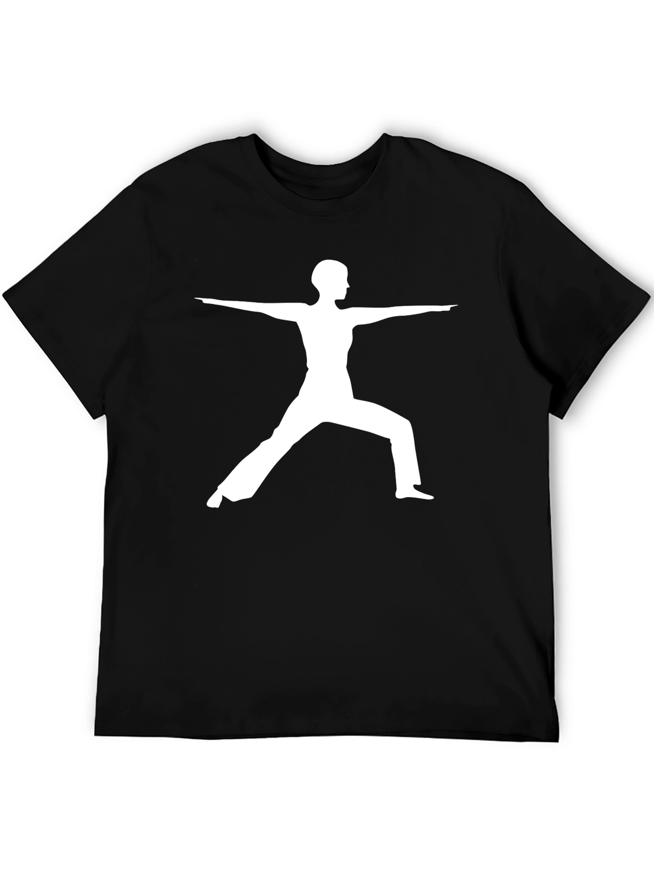 Yoga Pose Graphic Tee - Warrior II Design