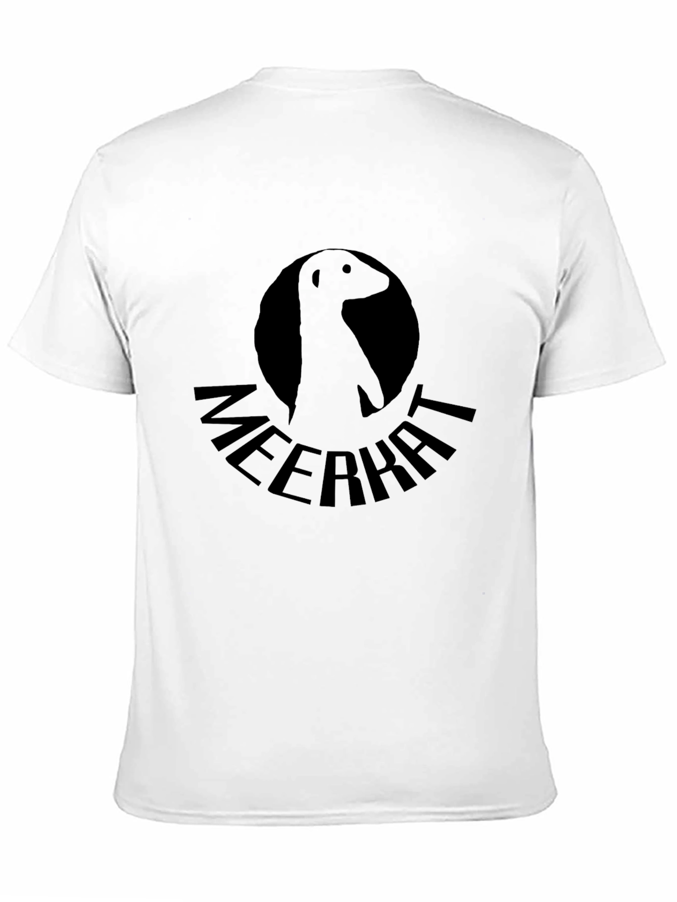 Meerkat Graphic Tee - Black Crew Neck T-Shirt