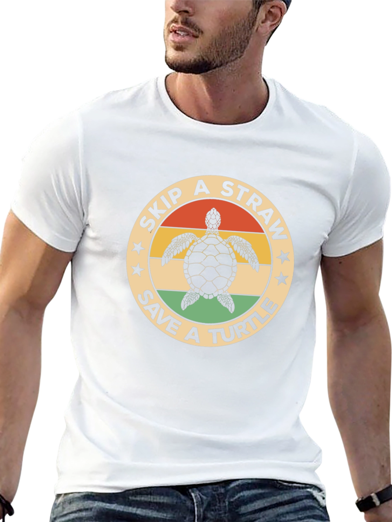 Skip A Straw Save A Turtle Graphic Tee