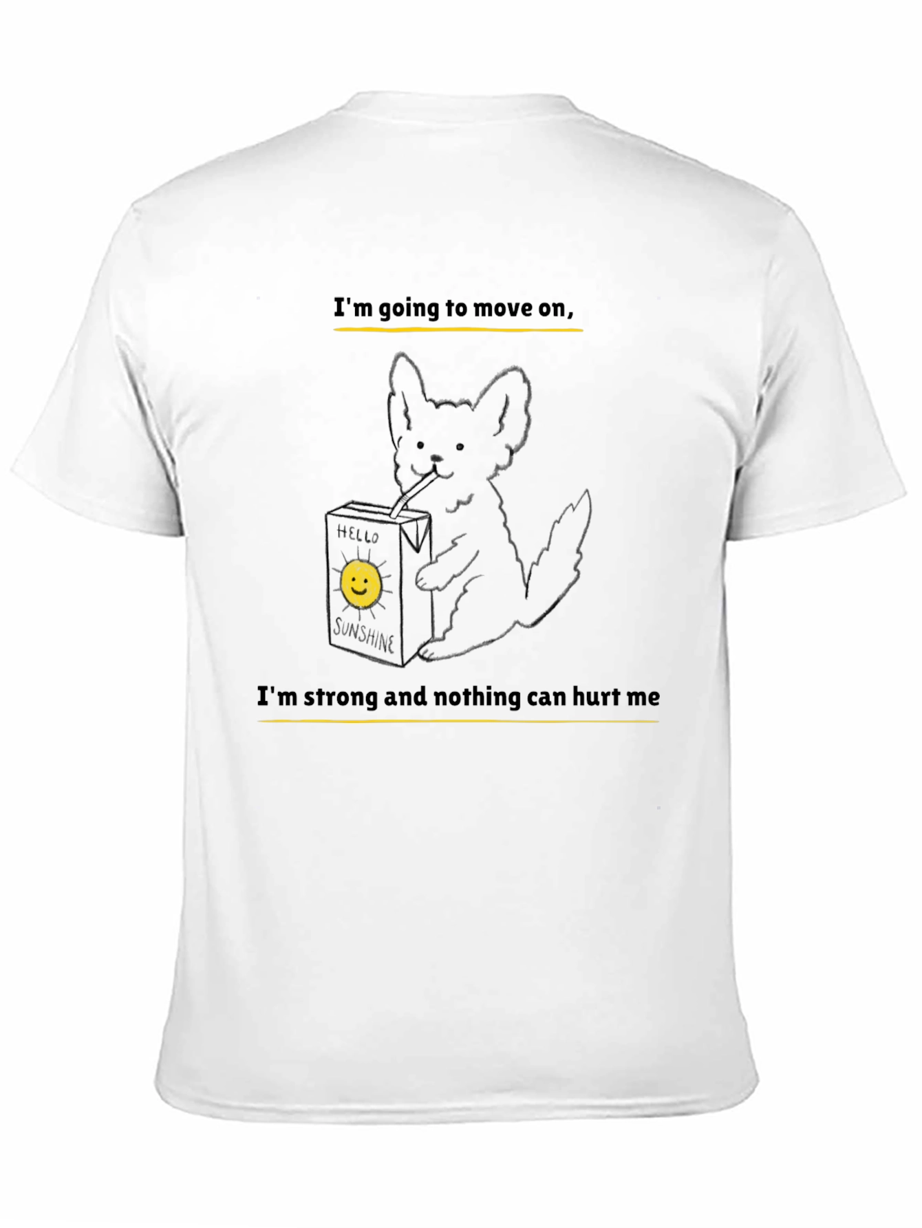 Black Graphic Tee:  Im Going to Move On