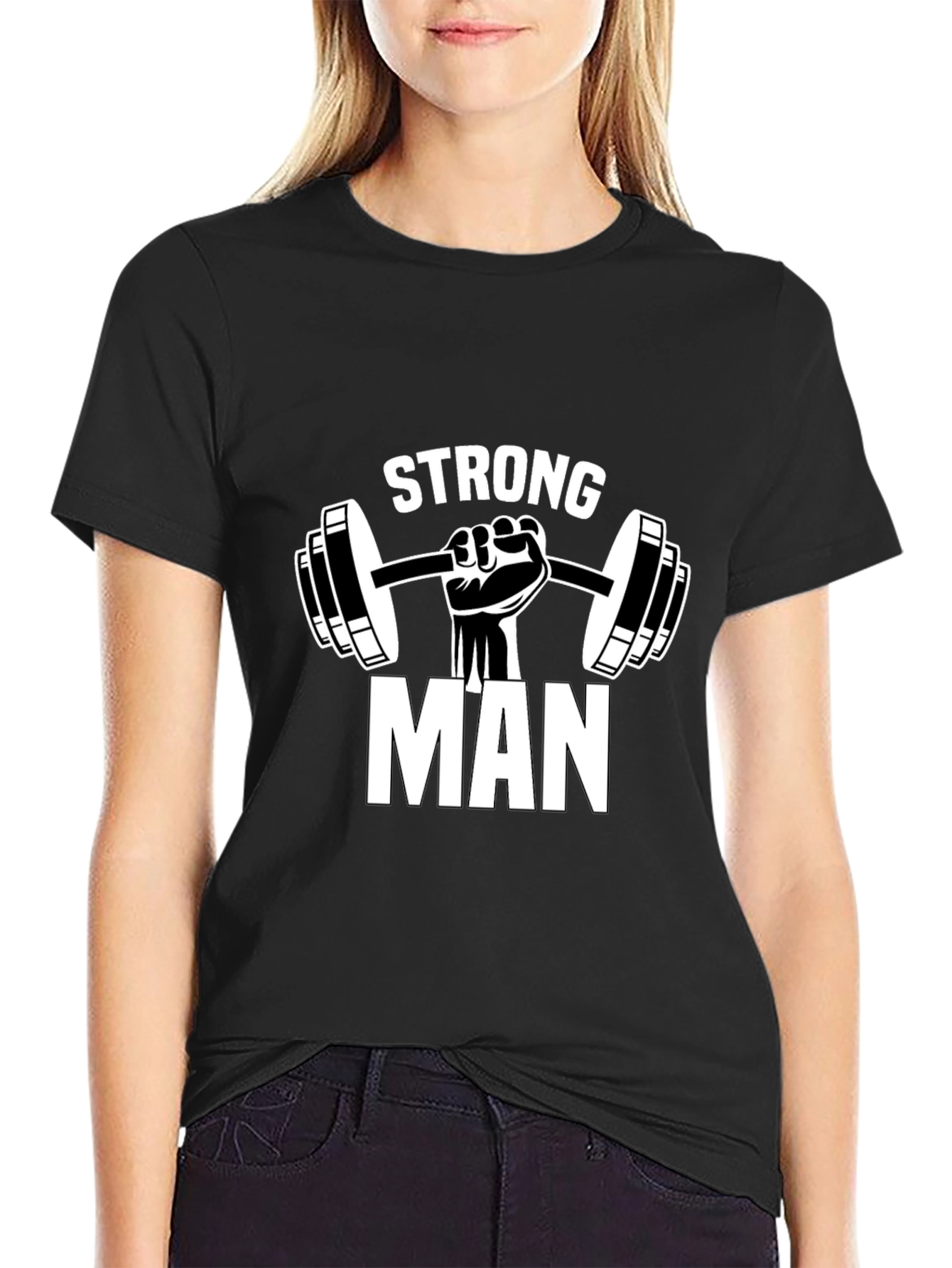 Strong Man Graphic Tee - Fitness Apparel