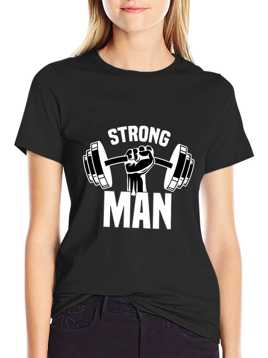 Strong Man Graphic Tee - Fitness Apparel