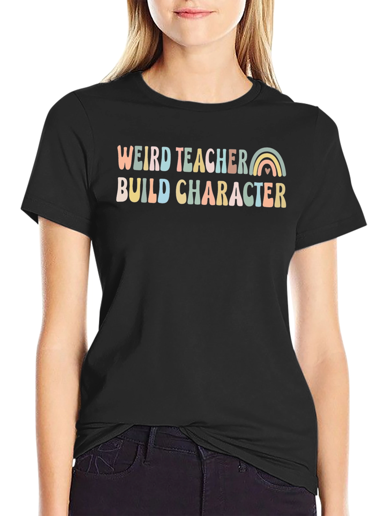 Weird Teacher Build Character Graphic Tee - Unisex