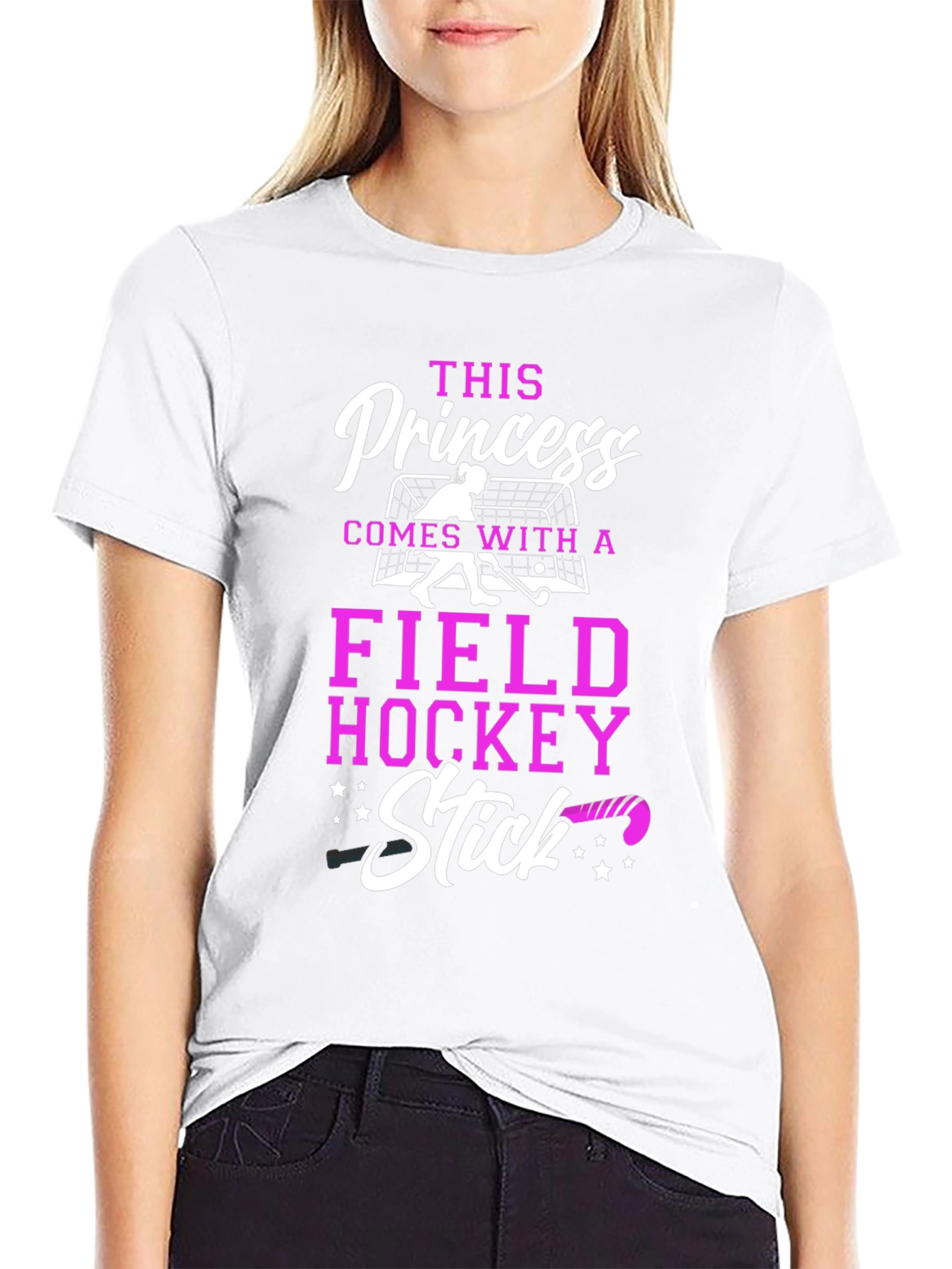 Princess Field Hockey Stick T-Shirt