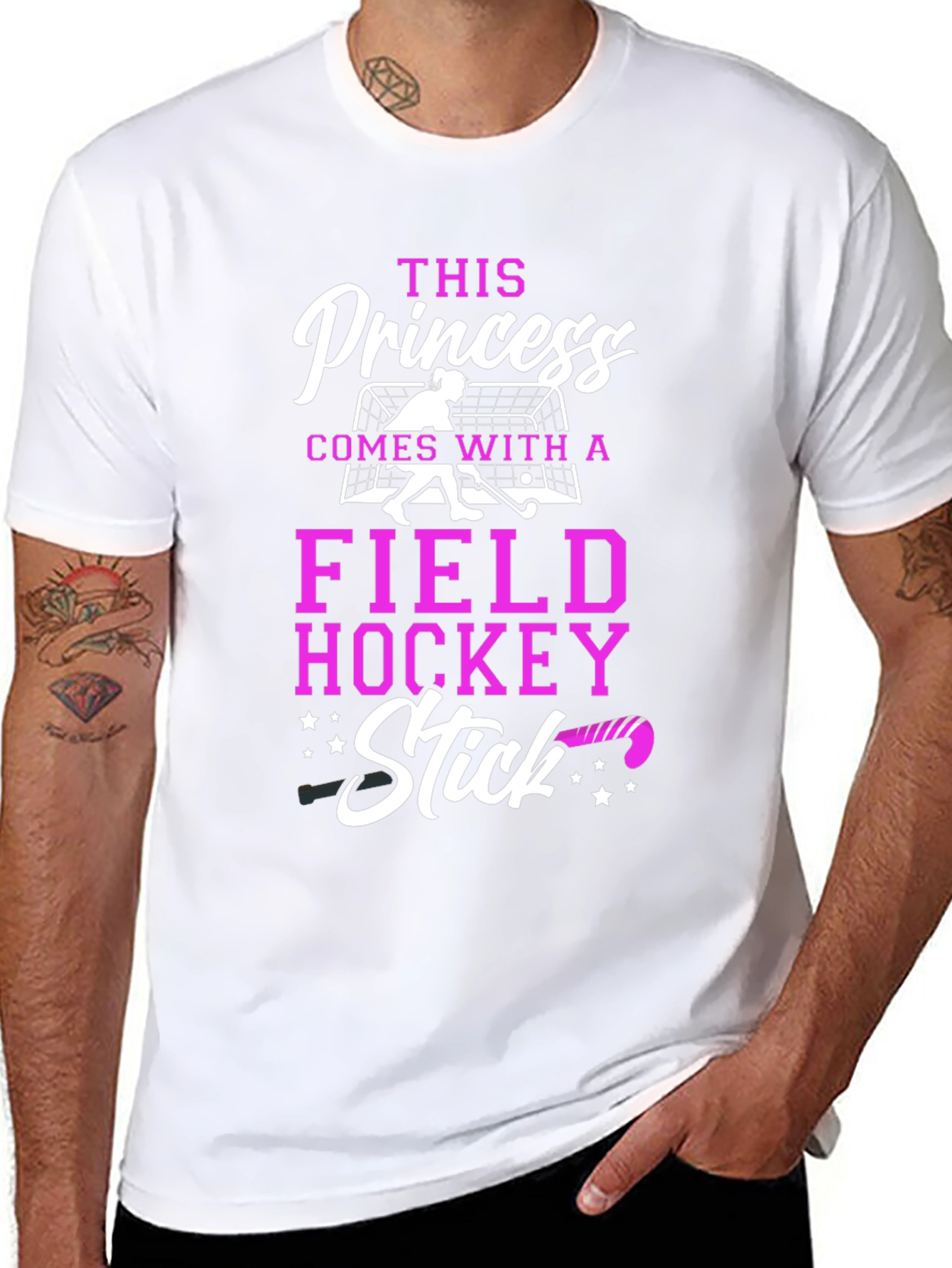 Princess Field Hockey Stick T-Shirt