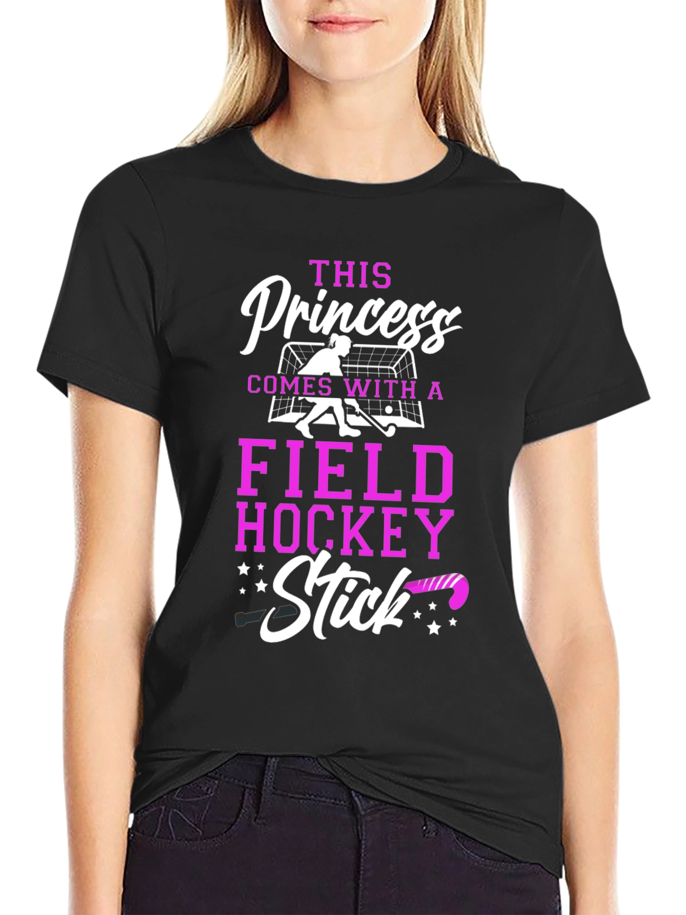Princess Field Hockey Stick T-Shirt
