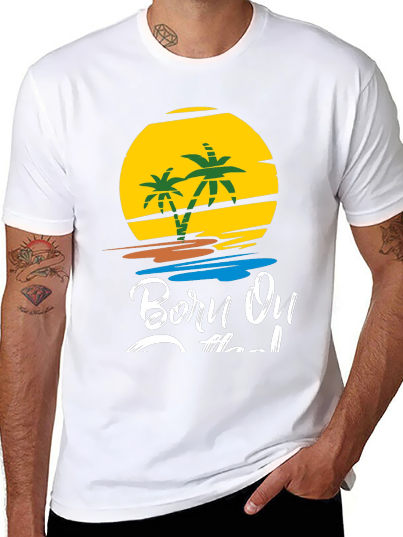 Born On The Island Graphic T-Shirt