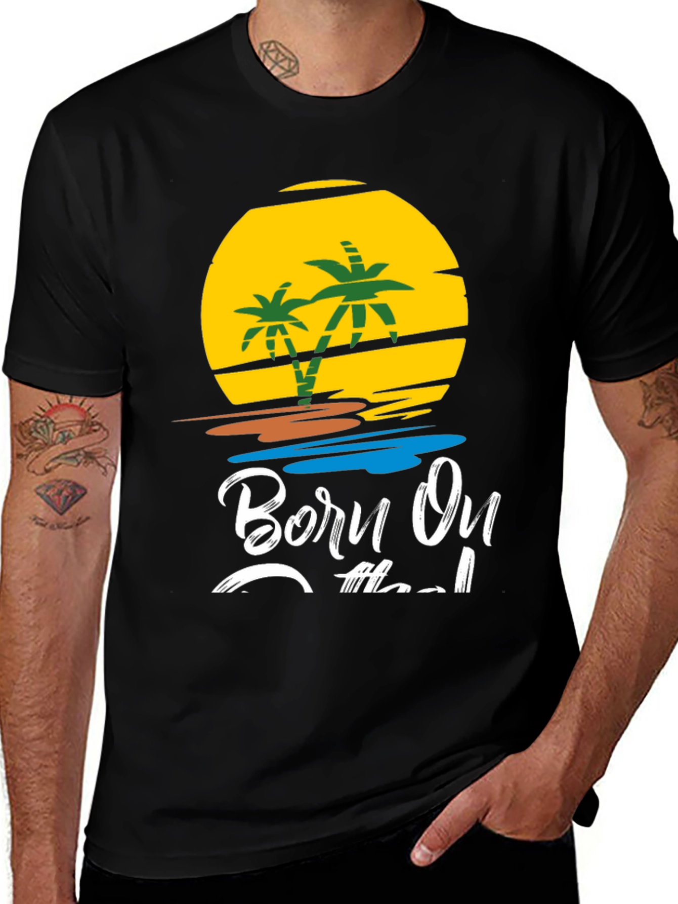 Born On The Island Graphic T-Shirt