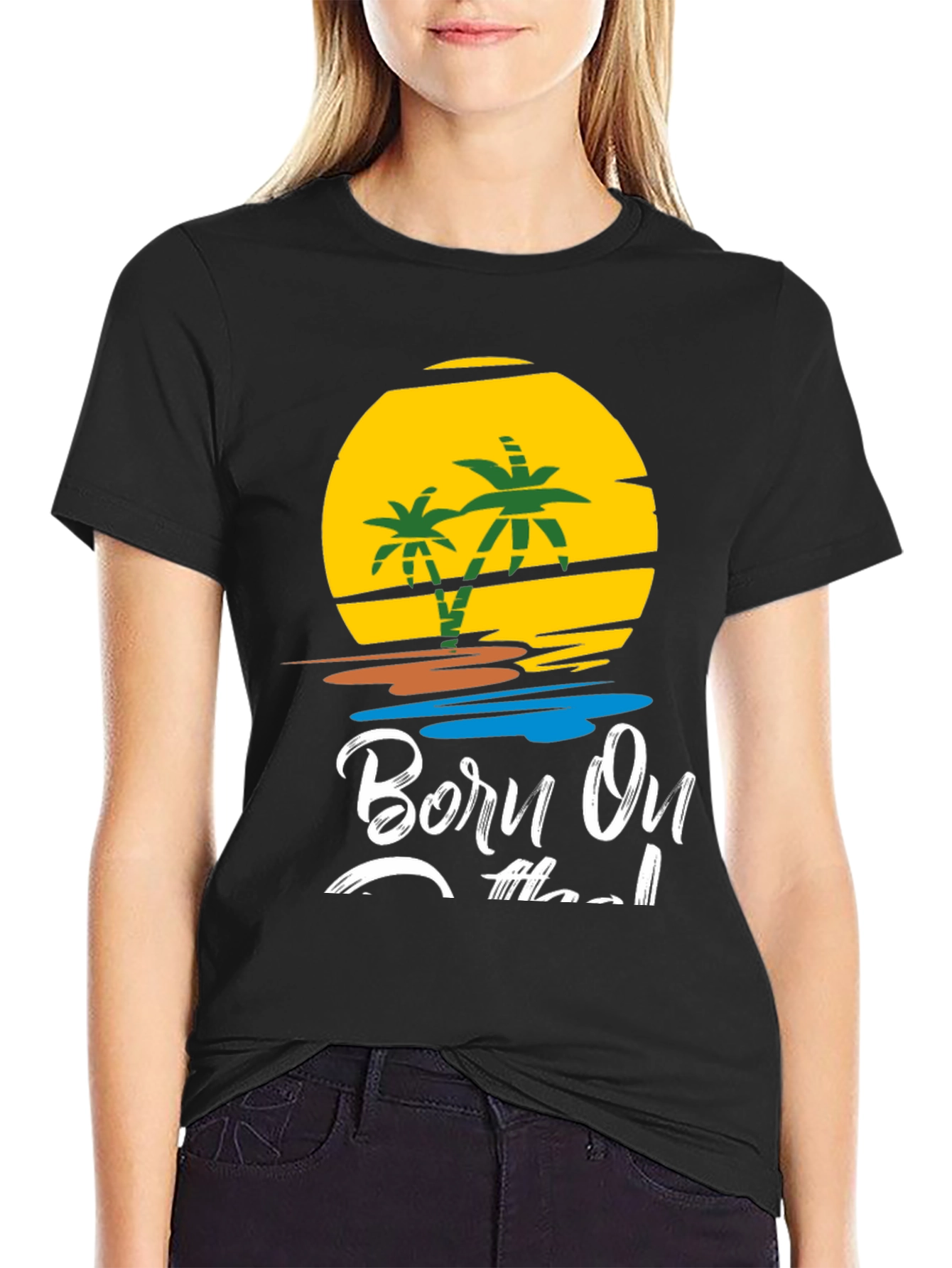 Born On The Island Graphic T-Shirt