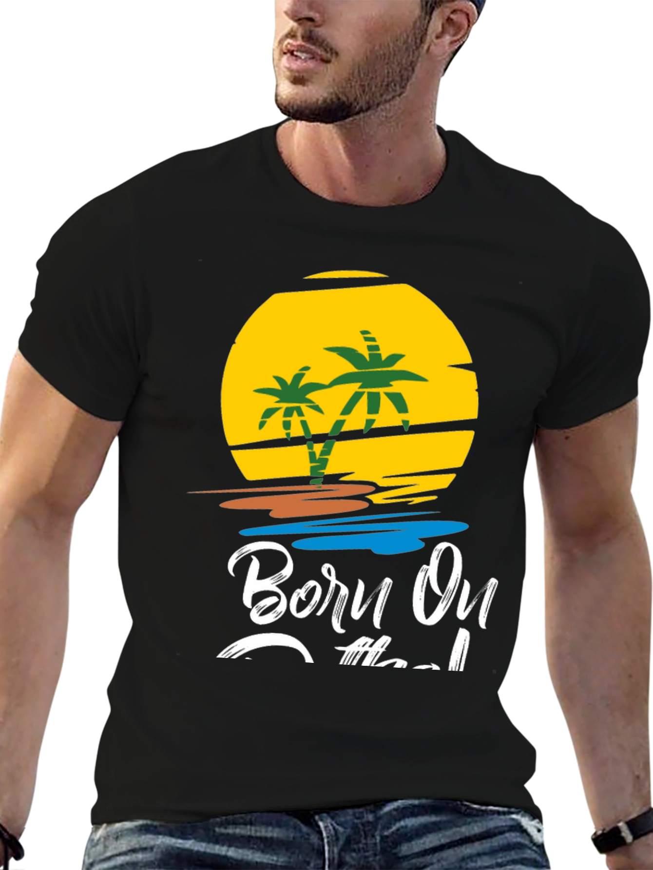 Born On The Island Graphic T-Shirt