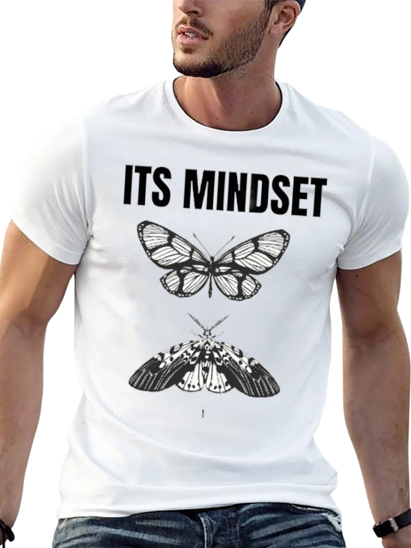 Its Mindset Butterfly Graphic Tee