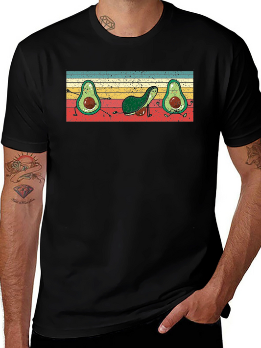 Retro Avocado Yoga T-Shirt