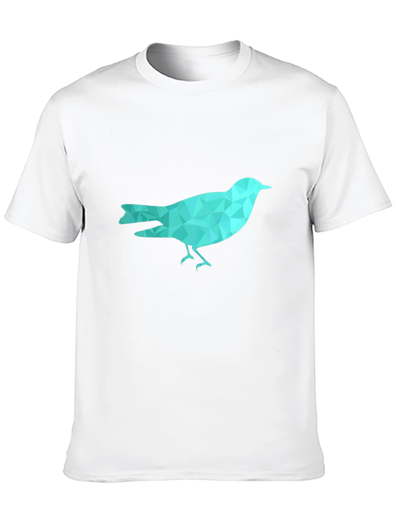 Geometric Bird Graphic Tee - Trendy Casual Wear