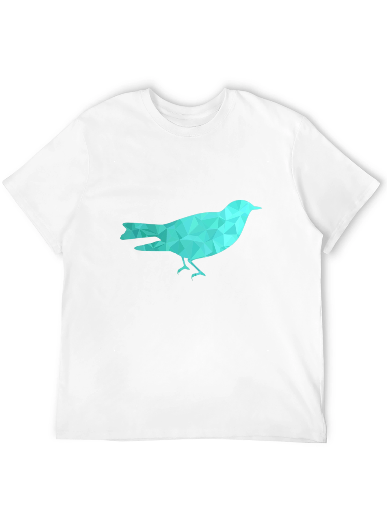 Geometric Bird Graphic Tee - Trendy Casual Wear