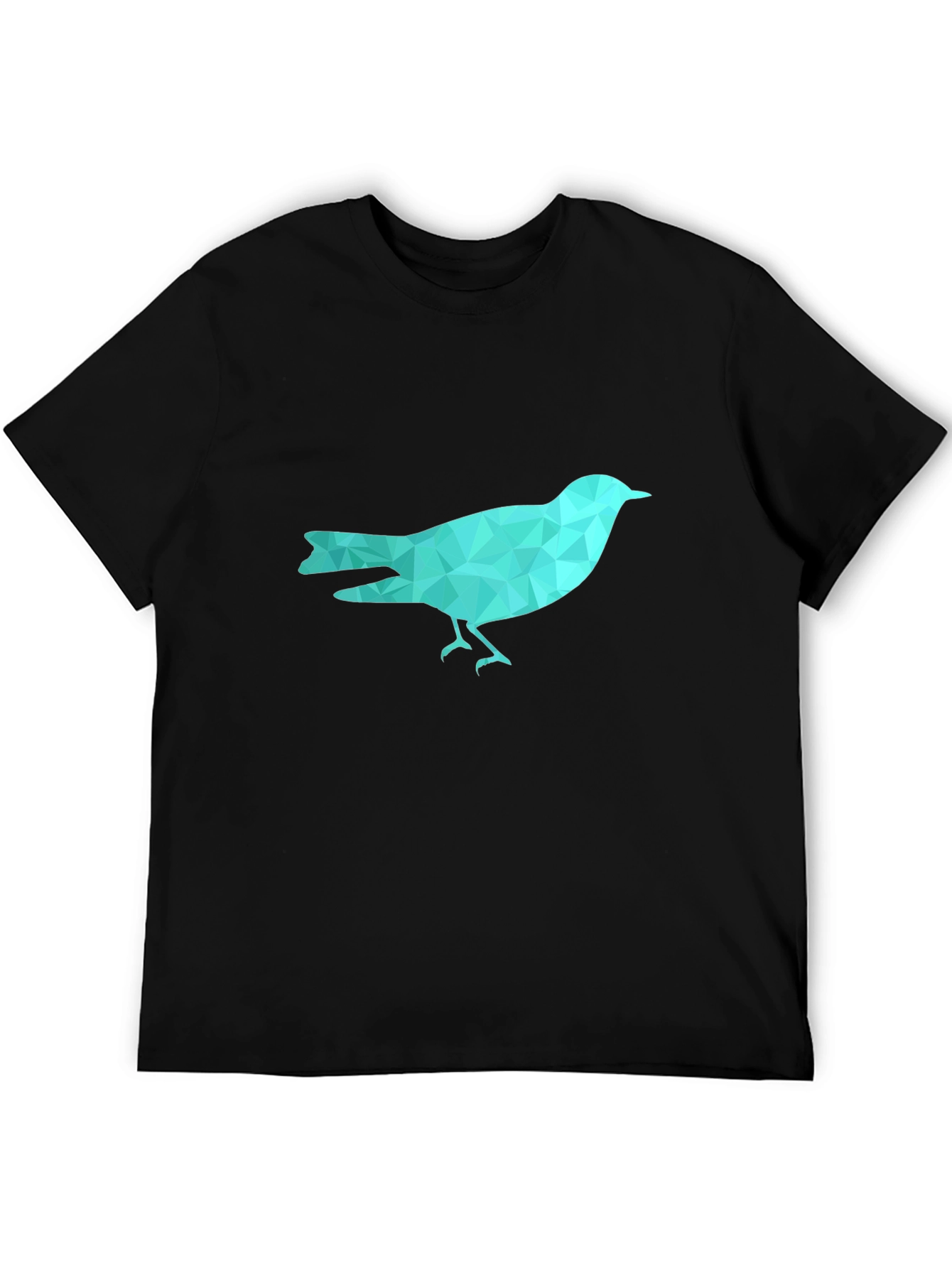 Geometric Bird Graphic Tee - Trendy Casual Wear