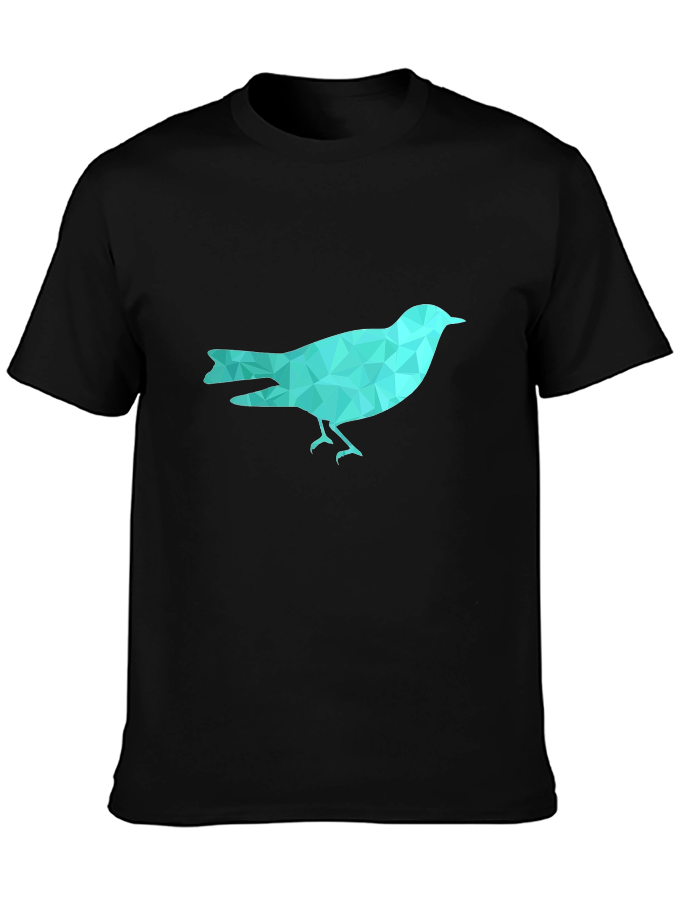 Geometric Bird Graphic Tee - Trendy Casual Wear