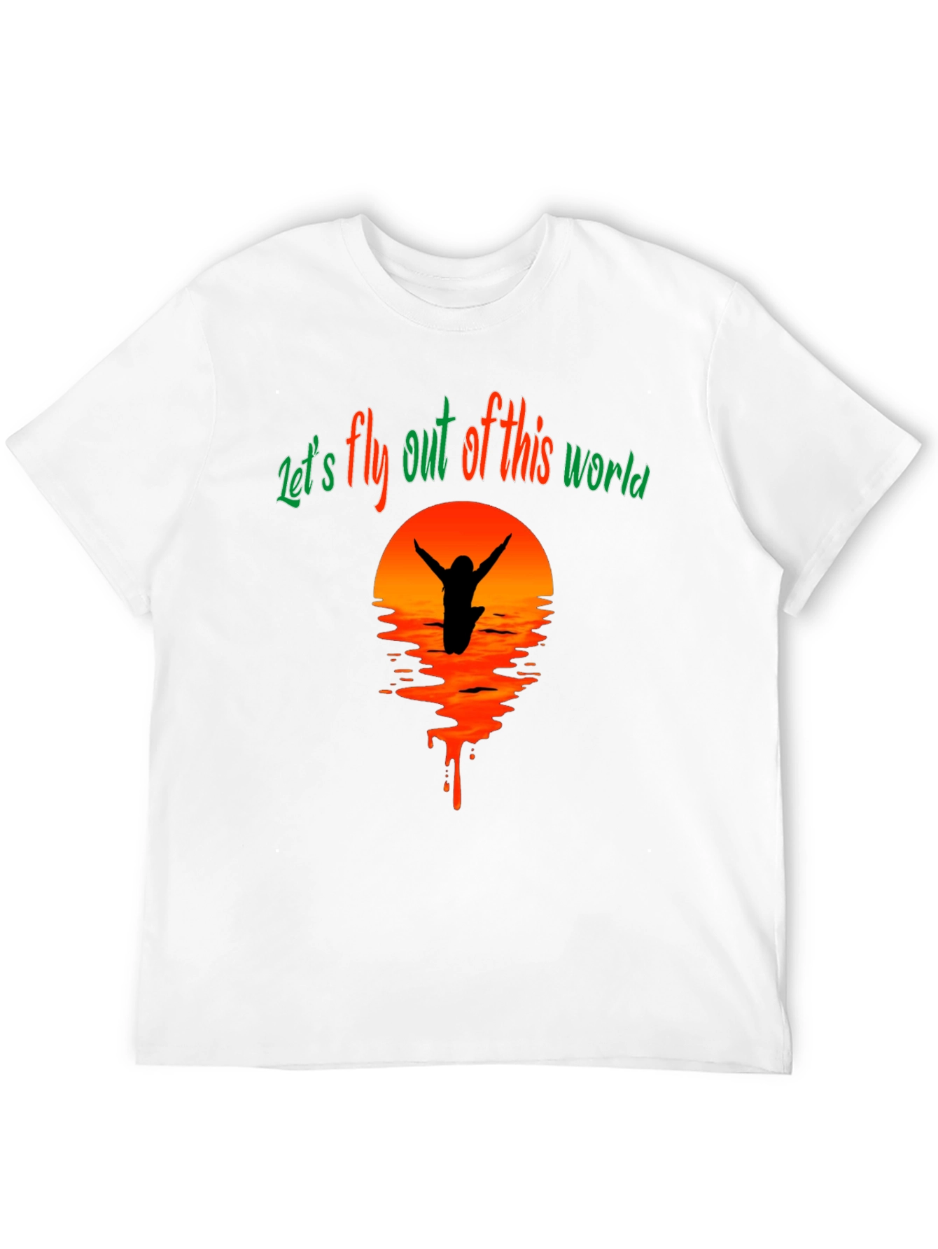 Lets Fly Tee - Sunset Silhouette Graphic T-Shirt