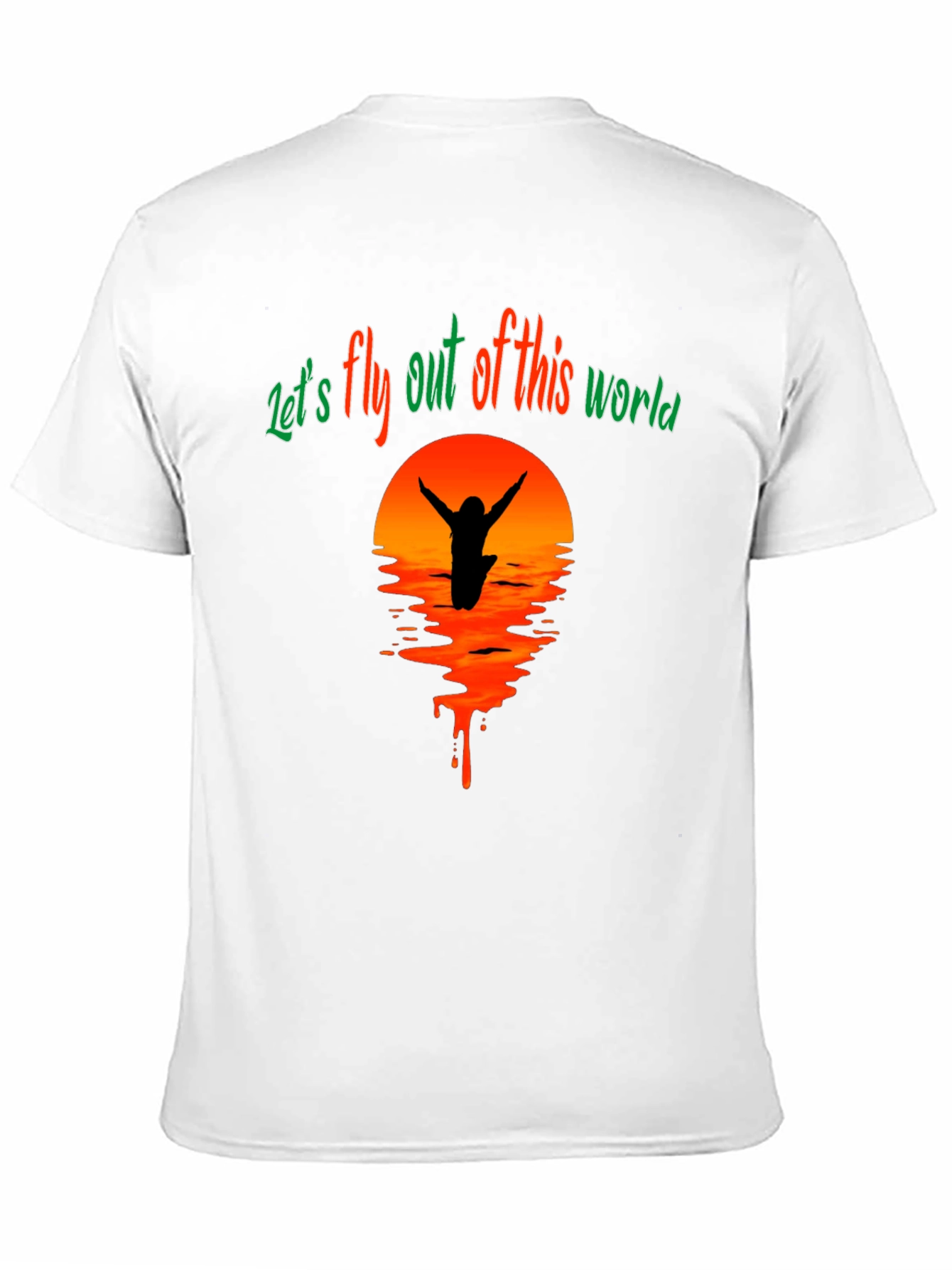 Lets Fly Tee - Sunset Silhouette Graphic T-Shirt
