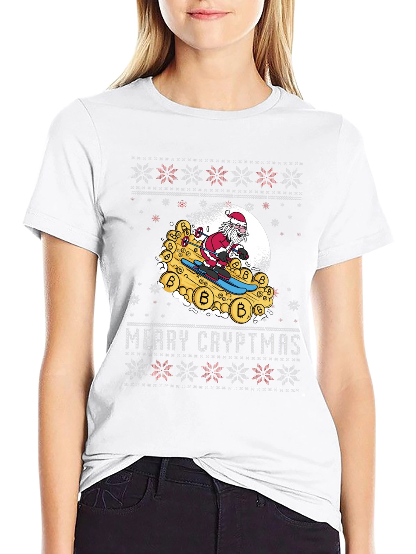 Merry Cryptmas T-Shirt - Crypto Santa Tee