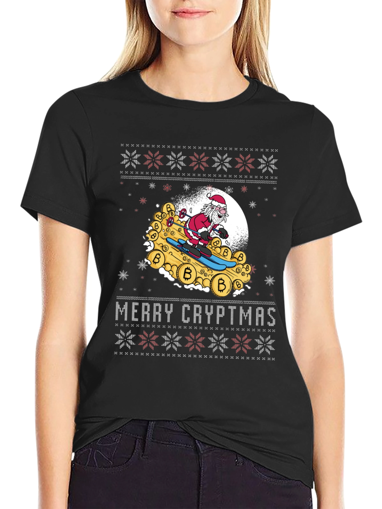 Merry Cryptmas T-Shirt - Crypto Santa Tee