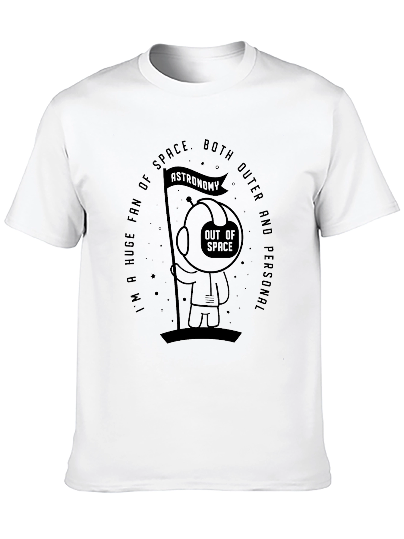 Astronomy Fan Graphic Tee - Outer Space Astronaut T-Shirt