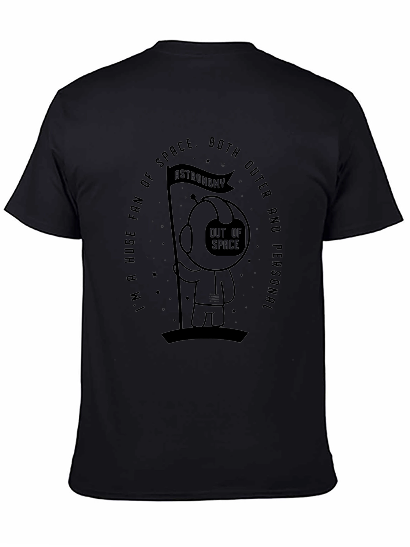 Astronomy Fan Graphic Tee - Outer Space Astronaut T-Shirt