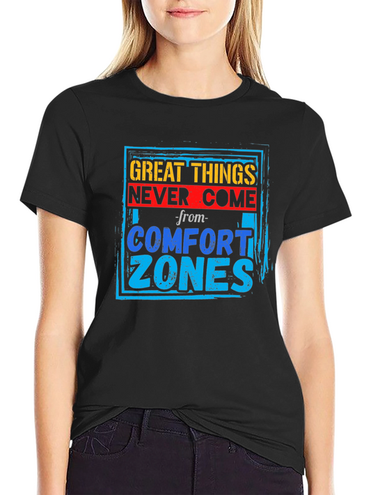 Motivational Graphic Tee - Comfort Zone T-Shirt