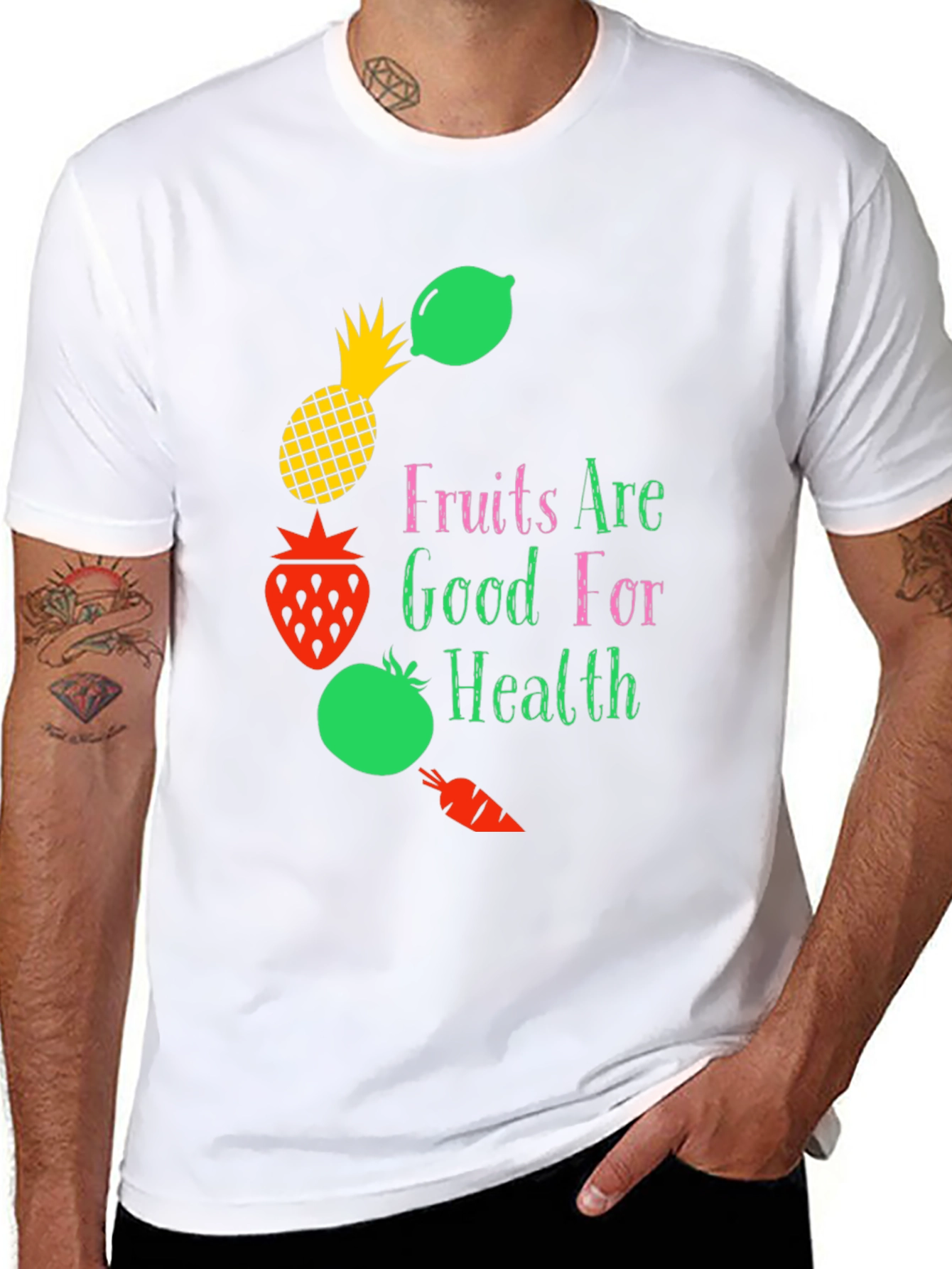 Fruits Are Good For Health Graphic Tee