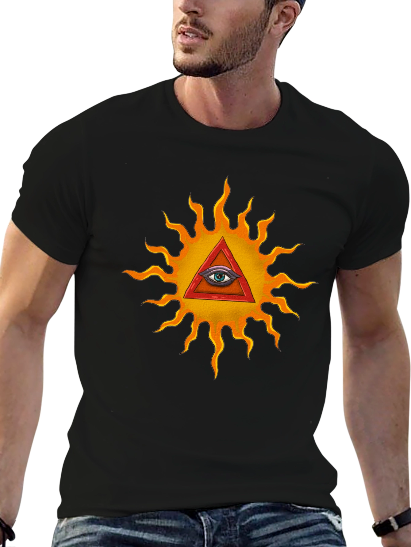 Eye of Providence Graphic T-Shirt - Illuminati Design