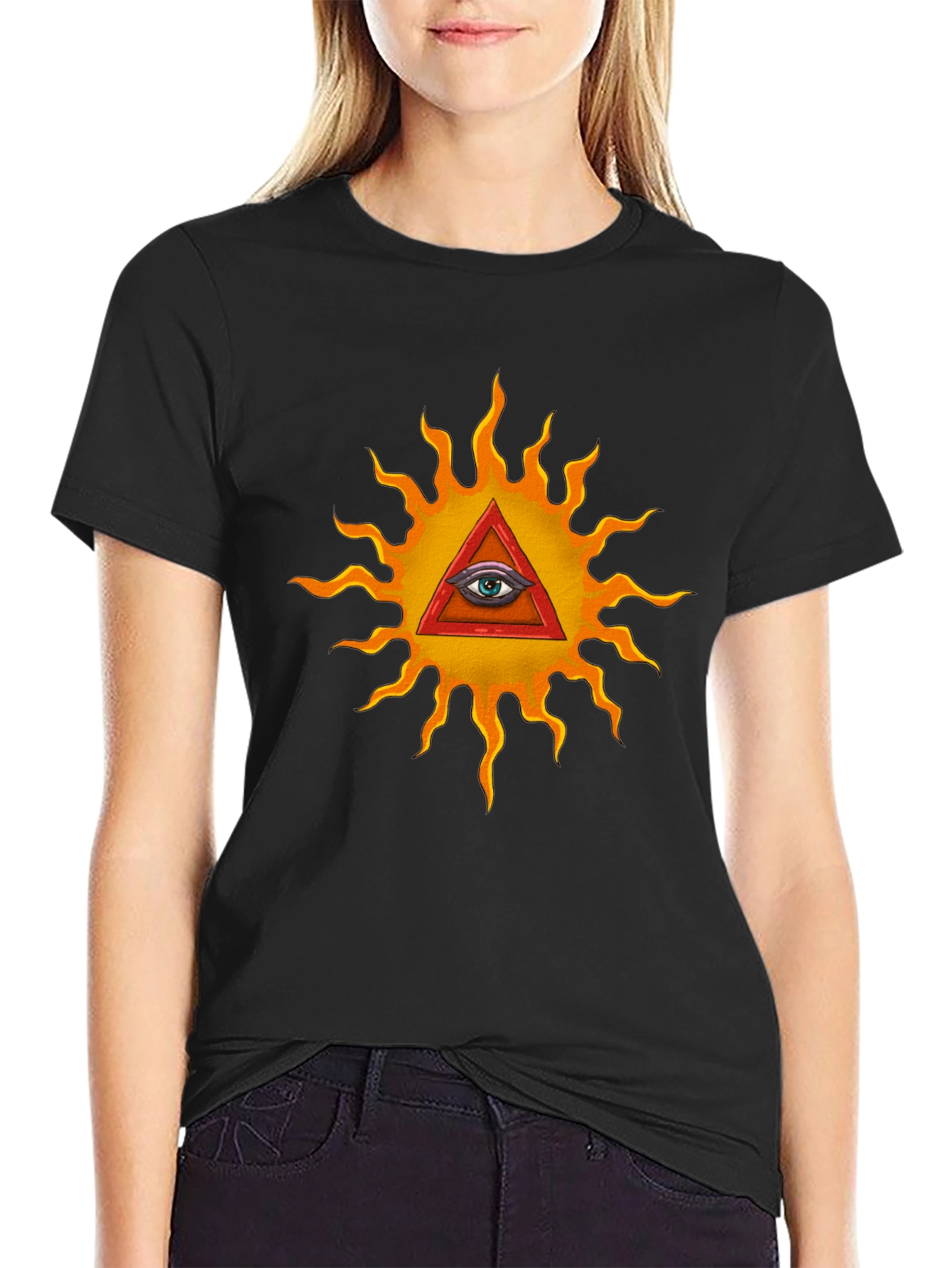Eye of Providence Graphic T-Shirt - Illuminati Design