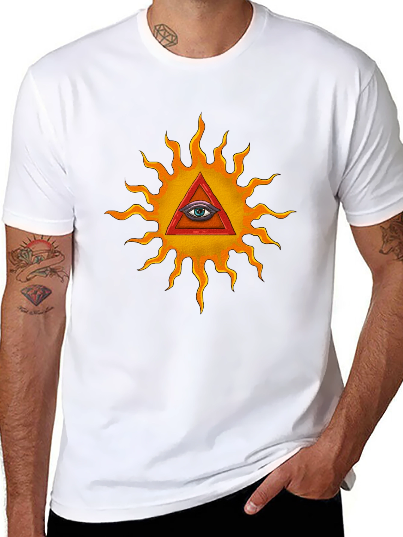 Eye of Providence Graphic T-Shirt - Illuminati Design