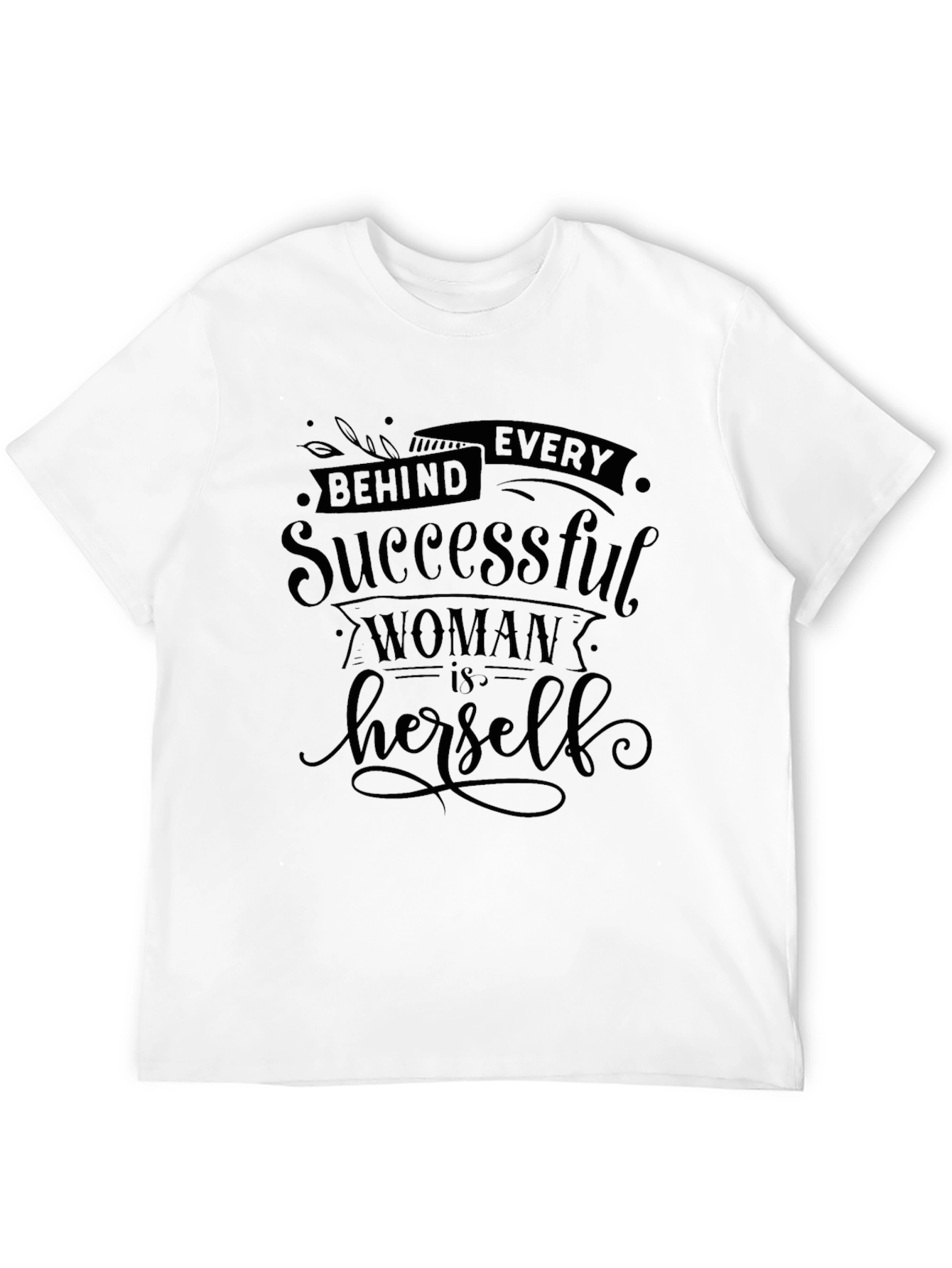 Empowered Woman Graphic Tee - Stylish Black T-Shirt