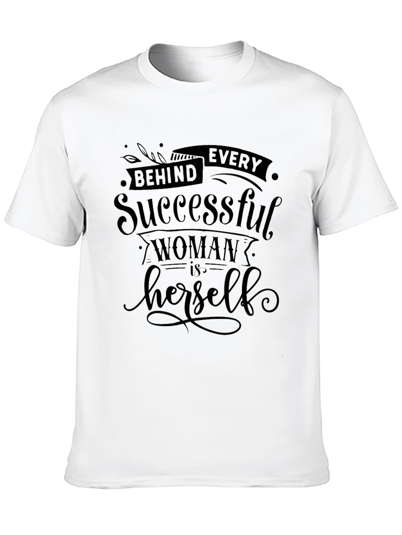 Empowered Woman Graphic Tee - Stylish Black T-Shirt
