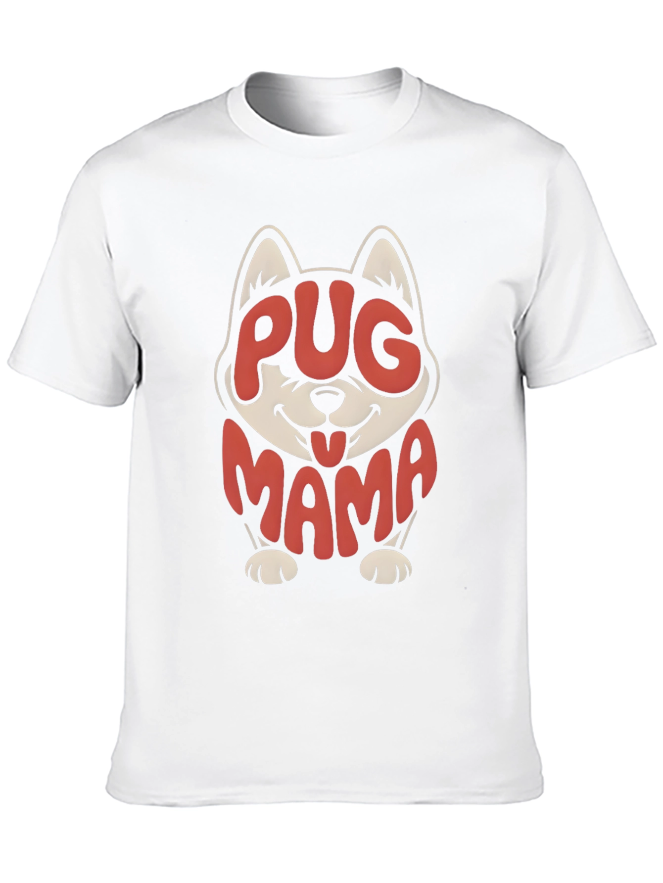 Pug Mama T-Shirt - Cute Dog Lover Tee