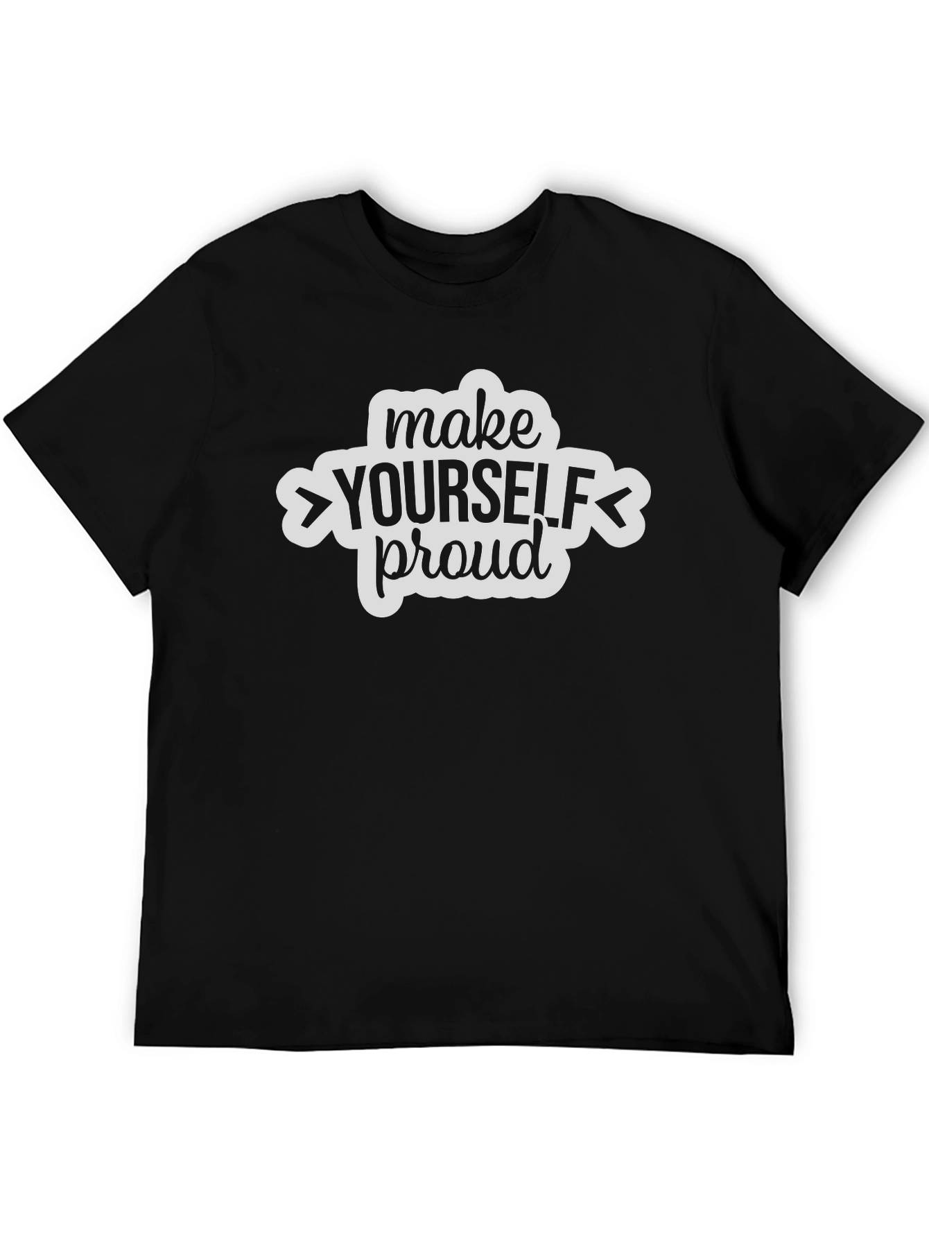 Make Yourself Proud Graphic Tee - Black