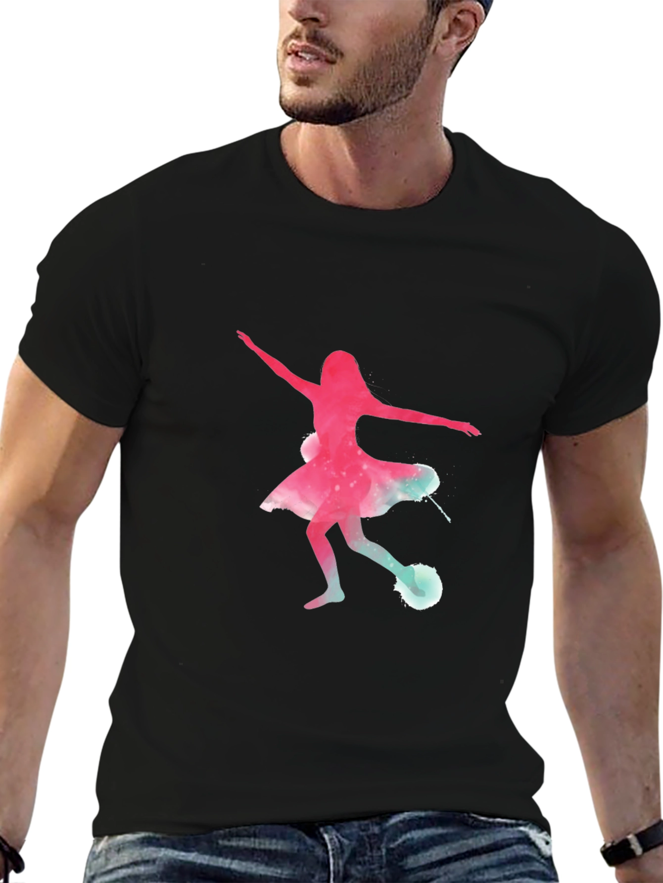 Dancing Galaxy Tee - Unique Graphic Print