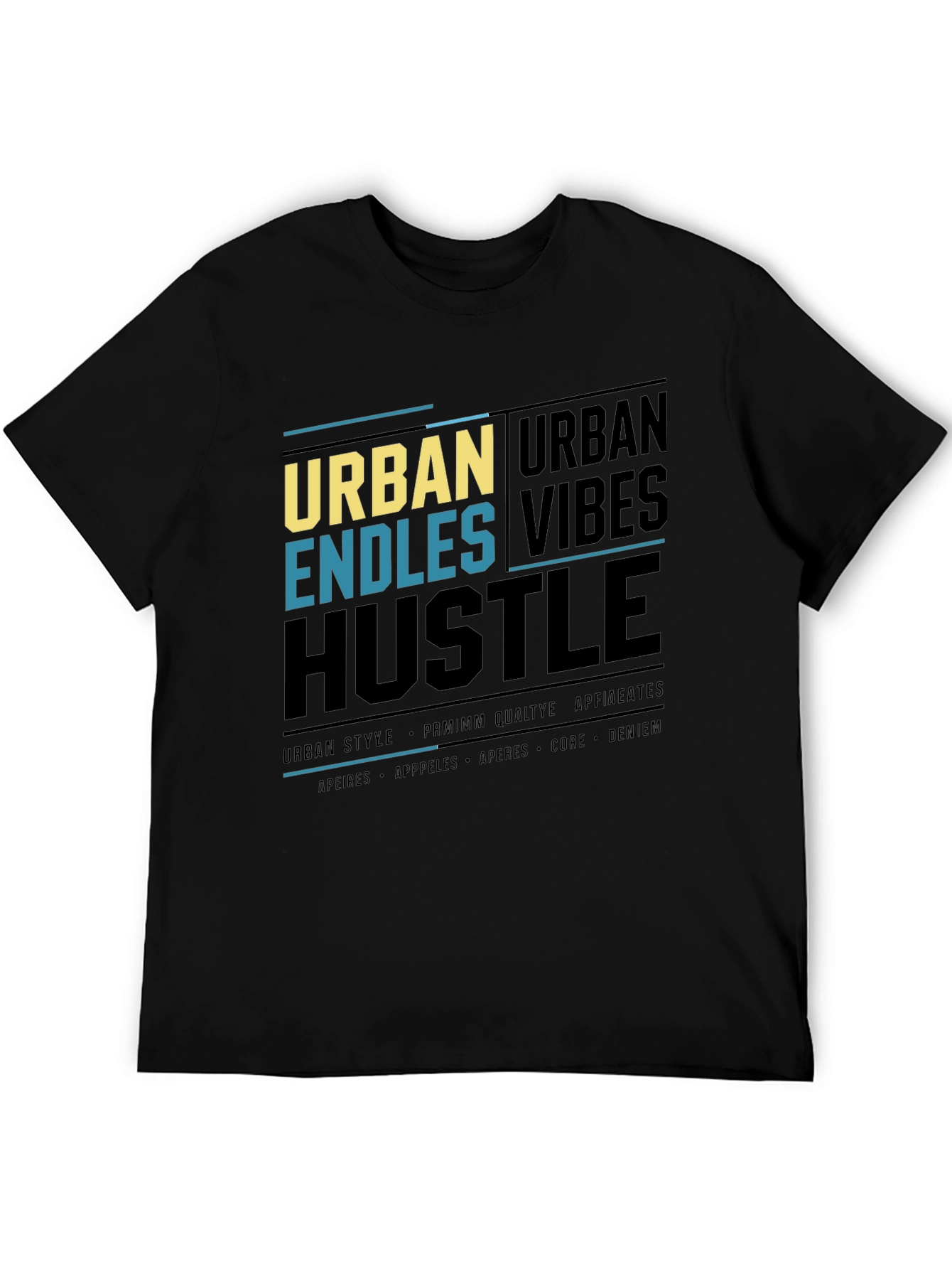 Urban Hustle Graphic Print Mens T-Shirt