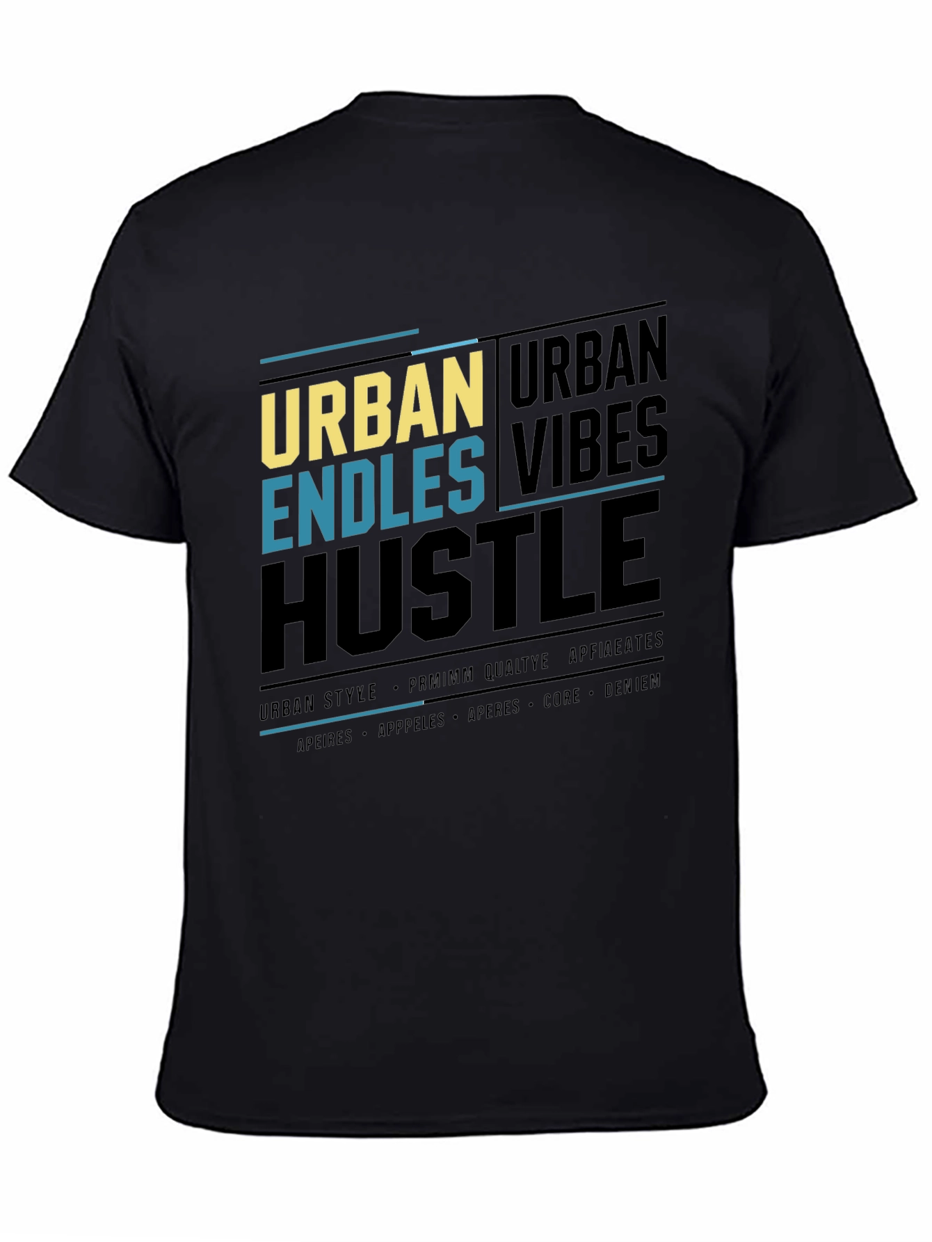 Urban Hustle Graphic Print Mens T-Shirt