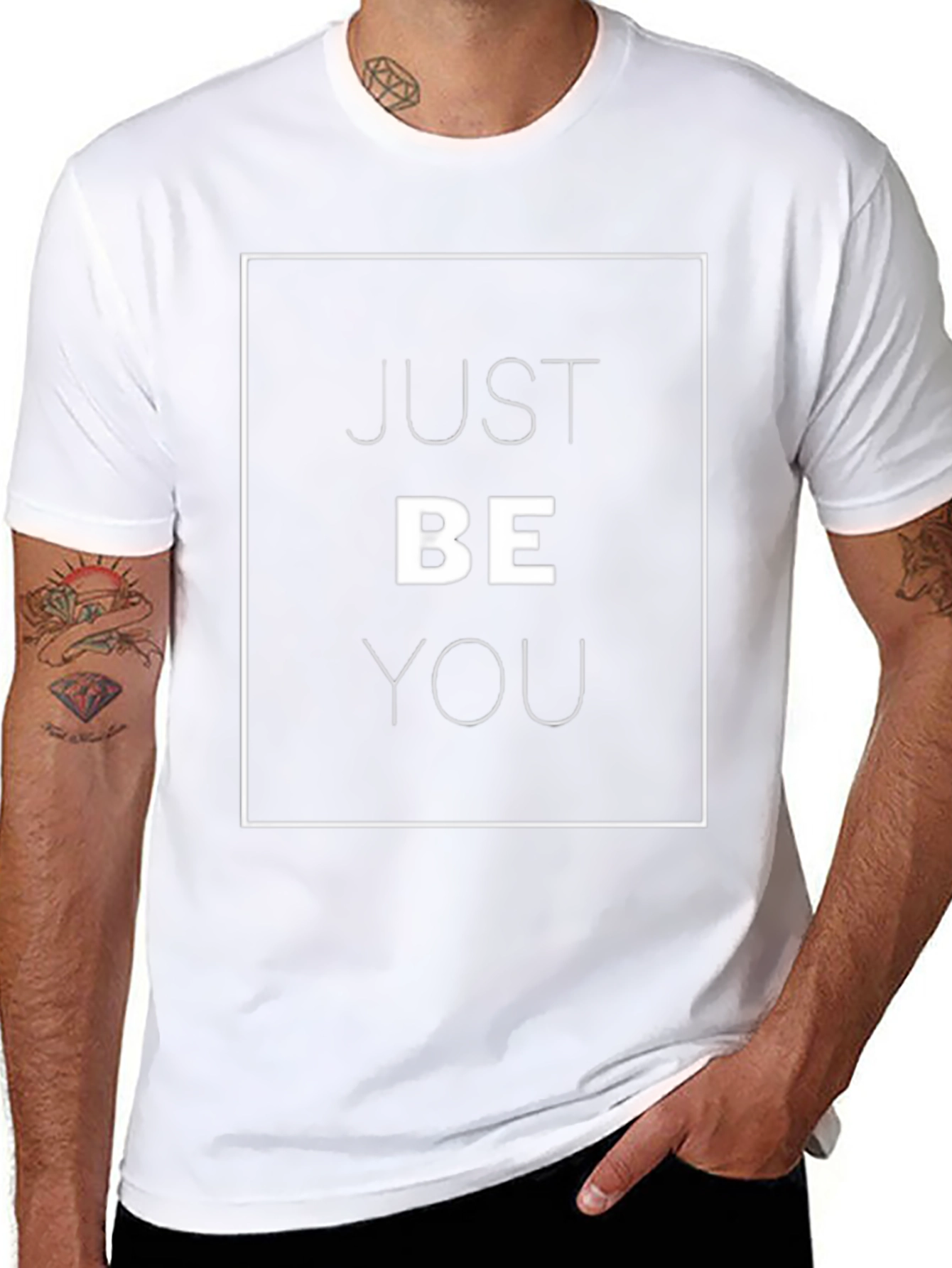 Just Be You Graphic Tee - Stylish Black T-Shirt