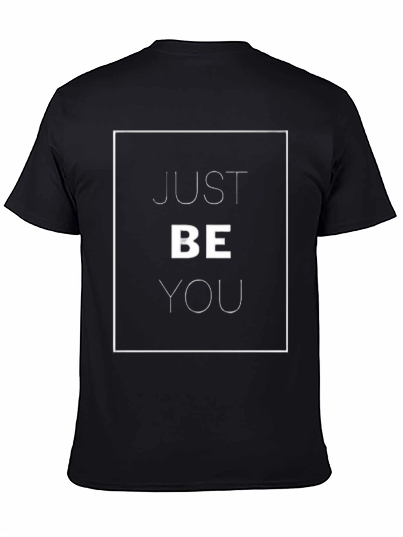 Just Be You Graphic Tee - Stylish Black T-Shirt