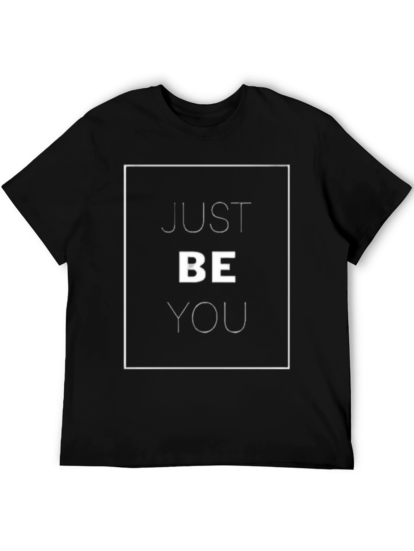 Just Be You Graphic Tee - Stylish Black T-Shirt