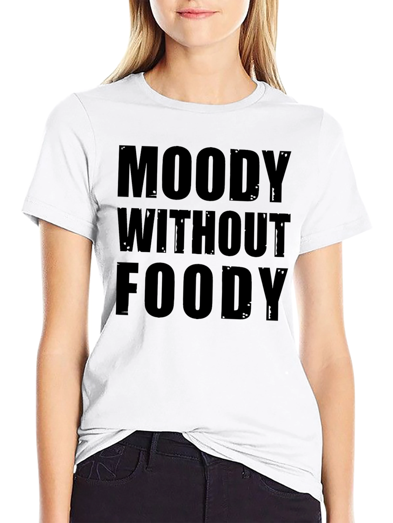 Moody Without Foody Graphic Tee - Black