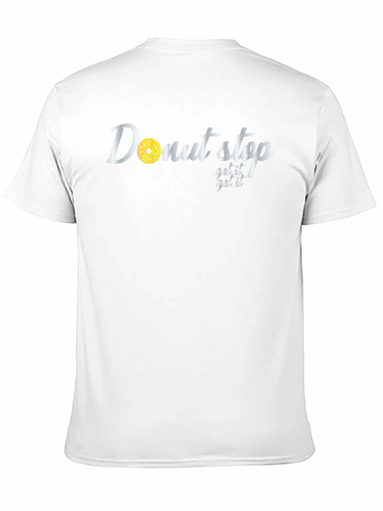 Donut Stop Get It Get It Black T-Shirt