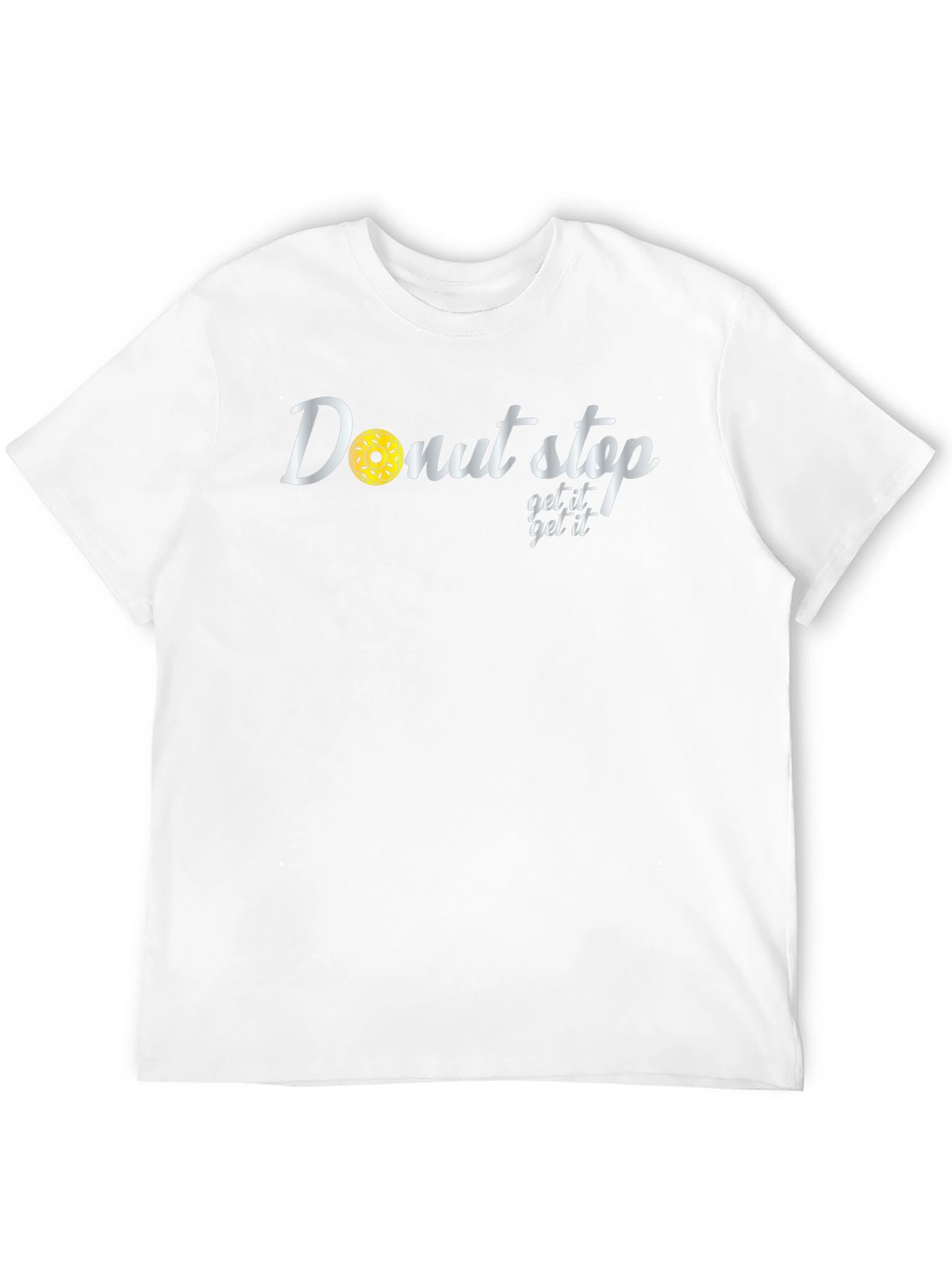 Donut Stop Get It Get It Black T-Shirt