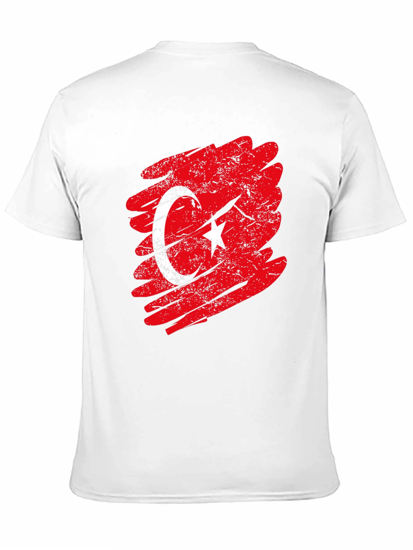 Turkish Flag T-Shirt Distressed Design Patriotic Tee