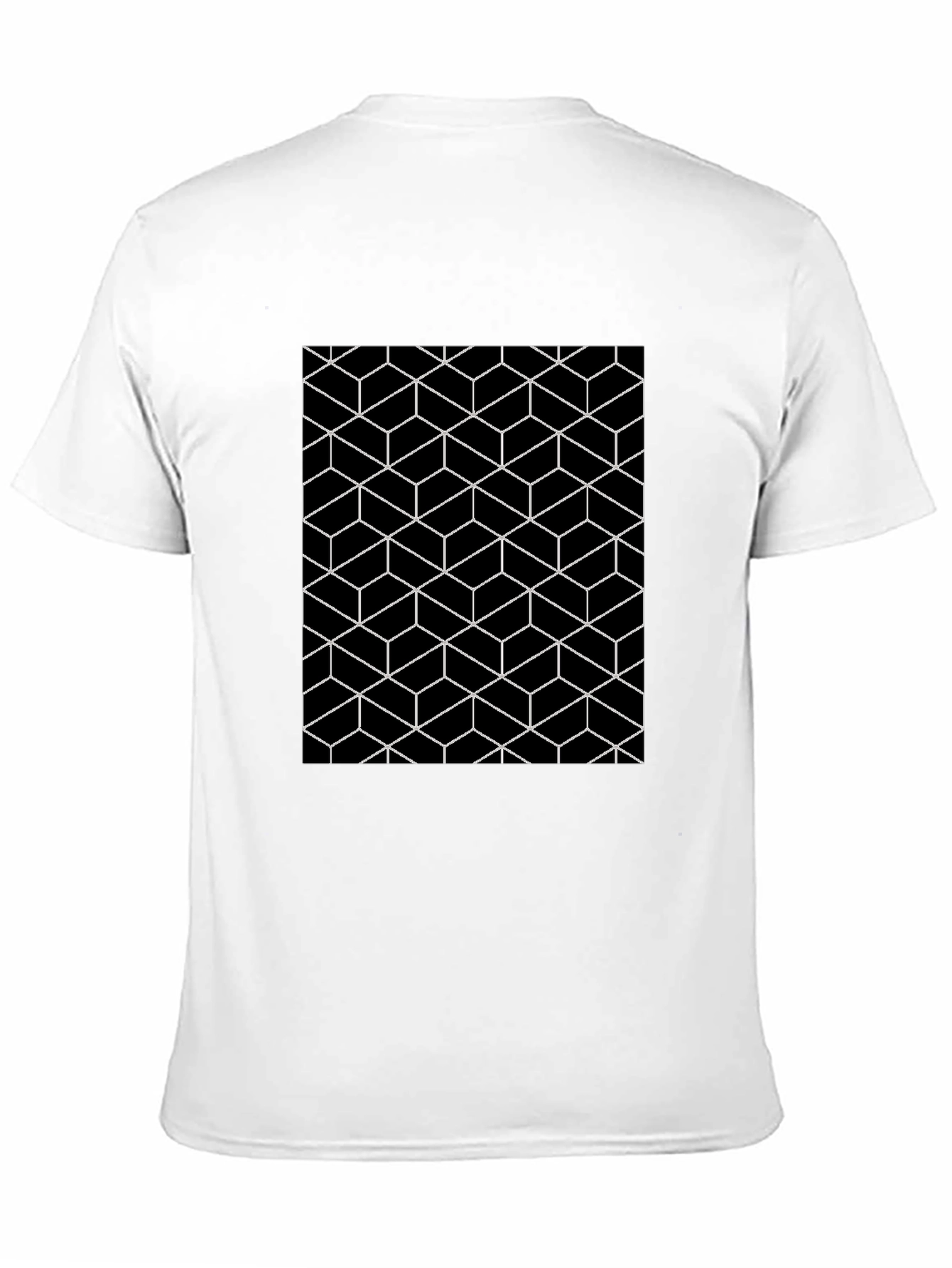Geometric Illusion Black Tee