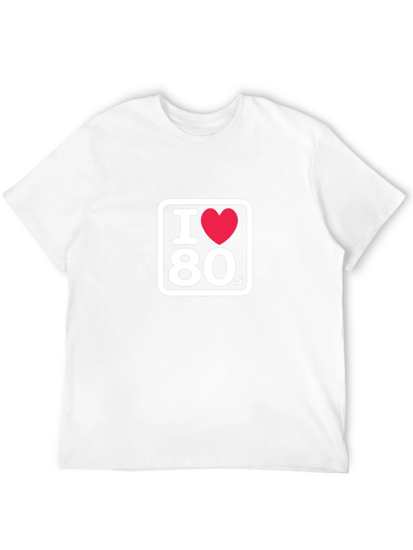 I Love the 80s Black Graphic T-Shirt